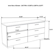 Felicity 4-piece Queen Bedroom Set White High Gloss - 203500Q-S4