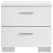 Felicity 4-piece Queen Bedroom Set White High Gloss - 203500Q-S4L