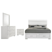 Felicity 4-piece Queen Platform Bedroom Set White - 203510Q-S4