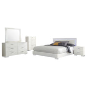 Felicity 5-piece California King Bedroom Set White Gloss - 203500KW-S5