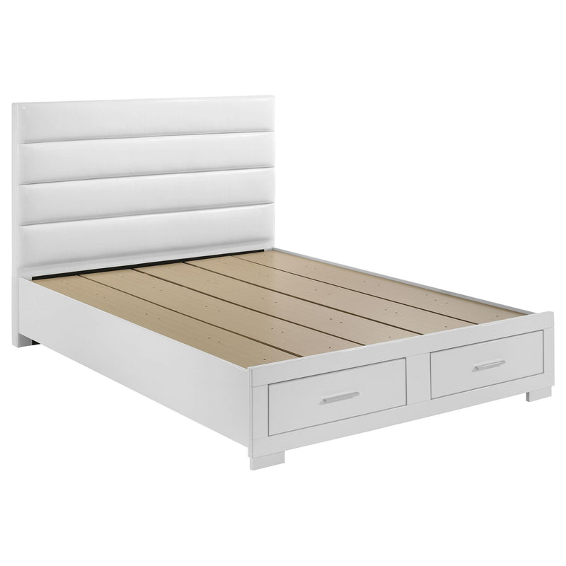 Felicity 5-piece California King Platform Bedroom Set White - 203510KW-S5