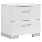 Felicity 5-piece Full Bedroom Set White High Gloss - 203500F-S5L