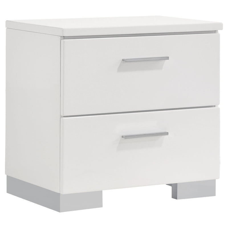 Felicity 5-piece Full Bedroom Set White High Gloss - 203500F-S5L