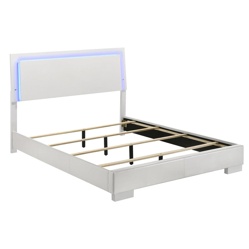 Felicity 5-piece Queen Bedroom Set White High Gloss - 203500Q-S5L