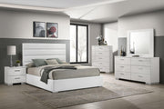 Felicity 5-piece Queen Bedroom Set White High Gloss - 203511Q-S5