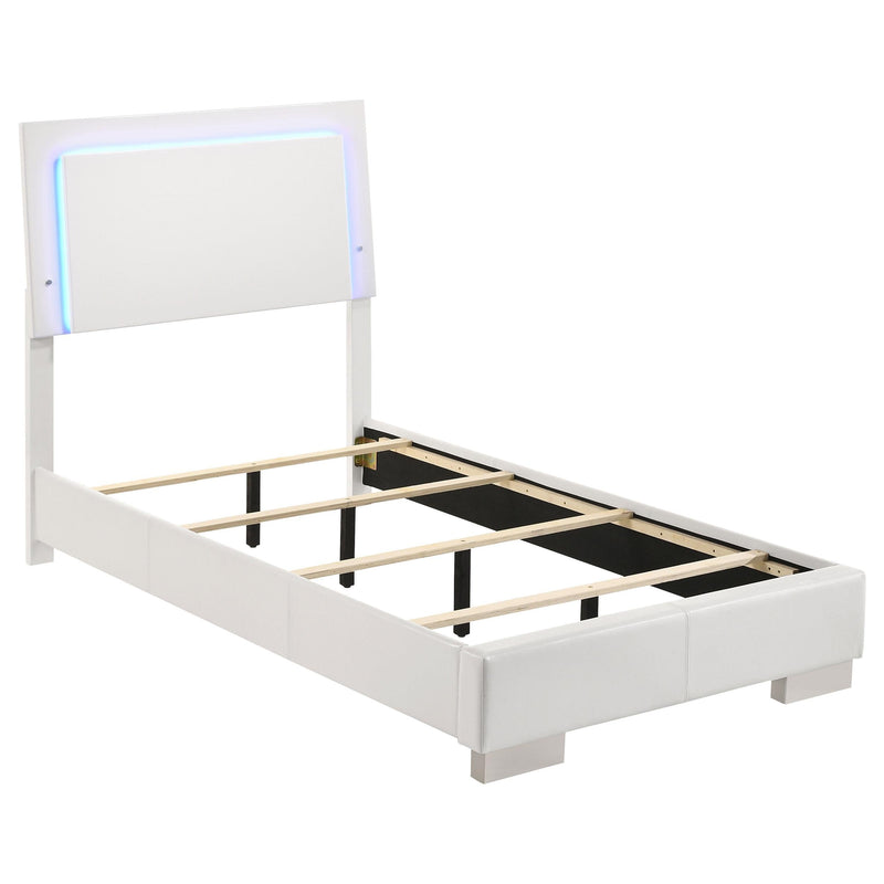 Felicity 5-piece Twin Bedroom Set White High Gloss - 203500T-S5