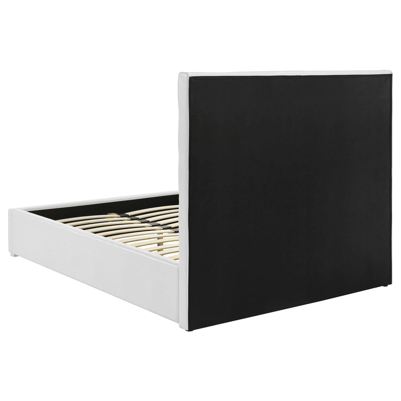 Felicity 53-inch Upholstered Full Platform Bed White - 203511F