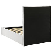 Felicity 53-inch Upholstered Twin Platform Bed White - 203511T