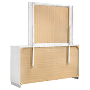 Felicity 6-drawer Wood Dresser with Mirror White High Gloss - 203503M