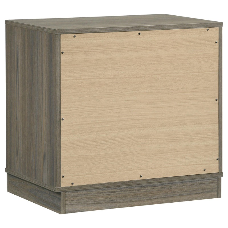 Fenwick 2-drawer Nightstand Bedside Table Grey Oak - 224982