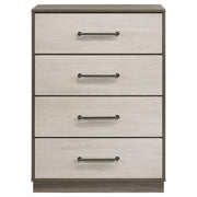Fenwick 4-drawer Chest of Drawers Grey Oak - 224985