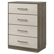 Fenwick 4-drawer Chest of Drawers Grey Oak - 224985