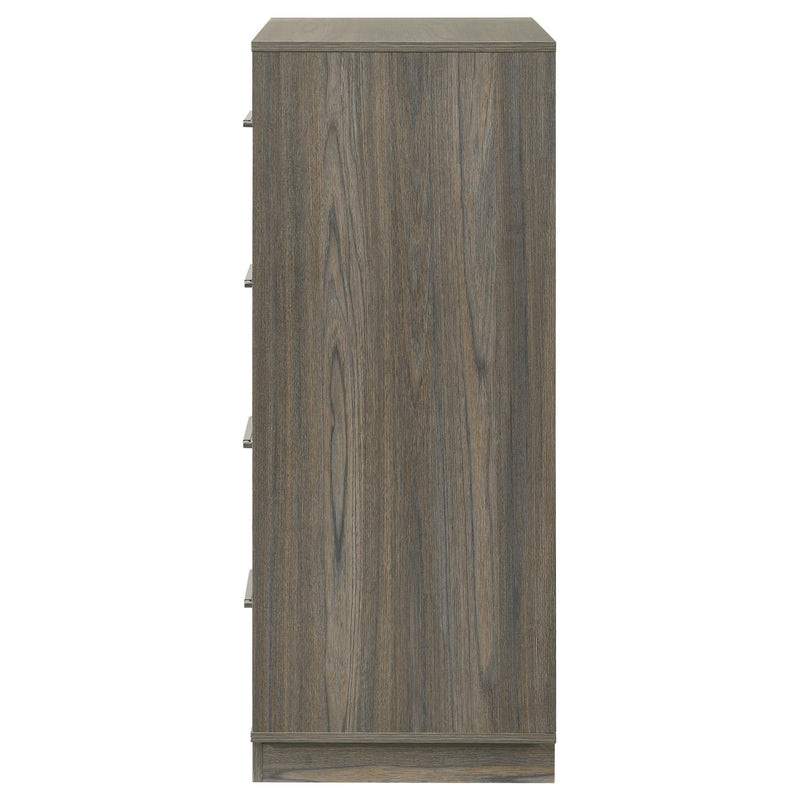 Fenwick 4-drawer Chest of Drawers Grey Oak - 224985