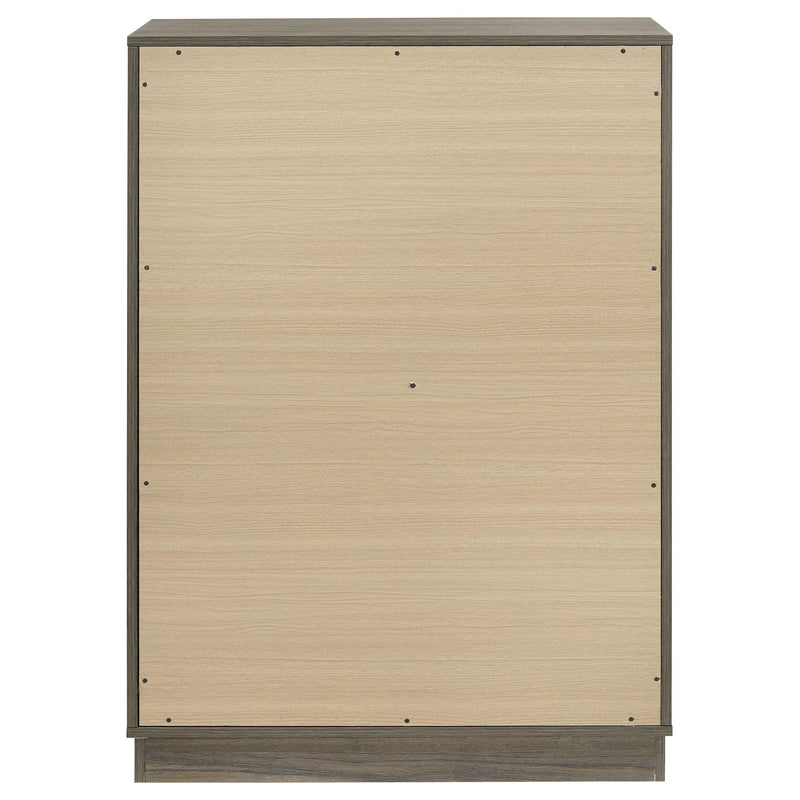 Fenwick 4-drawer Chest of Drawers Grey Oak - 224985