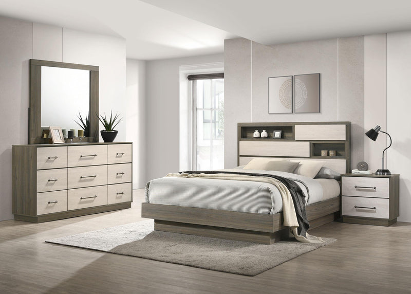 Fenwick 4-piece California King Bedroom Set Grey Oak - 224981KW-S4