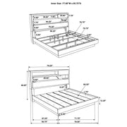 Fenwick 4-piece California King Bedroom Set Grey Oak - 224981KW-S4