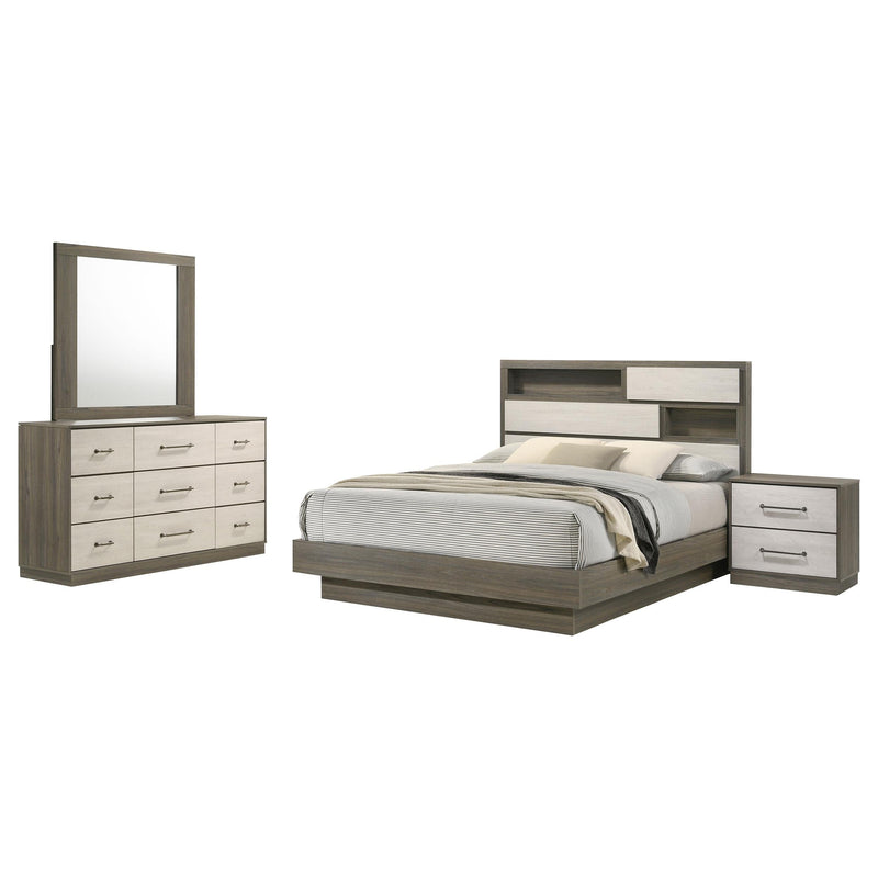 Fenwick 4-piece California King Bedroom Set Grey Oak - 224981KW-S4
