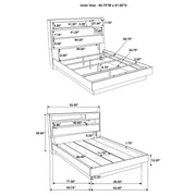 Fenwick 5-piece Queen Bedroom Set Grey Oak - 224981Q-S5
