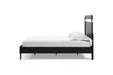 Finch Black/Brown Queen Panel Platform Bed - Gate FurnitureQueen Bed