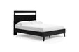 Finch Black/Brown Queen Panel Platform Bed - Gate FurnitureQueen Bed