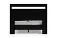 Finch Black/Brown Queen Panel Platform Bed - Gate FurnitureQueen Bed