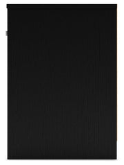 Finch Queen Panel Headboard with Dresser and 2 Nightstands in Black - PKG017934