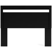 Finch Queen Panel Headboard with Dresser and Chest in Black - PKG017931