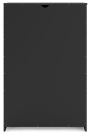 Finch Queen Panel Headboard with Dresser and Chest in Black - PKG017931