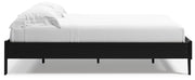 Finch Queen Platform Bed with Dresser in Black from Ashley - Lara Furniture