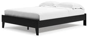 Finch Queen Platform Bed with Dresser in Black from Ashley - Lara Furniture