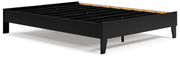 Finch Queen Platform Bed with Dresser in Black from Ashley - Lara Furniture