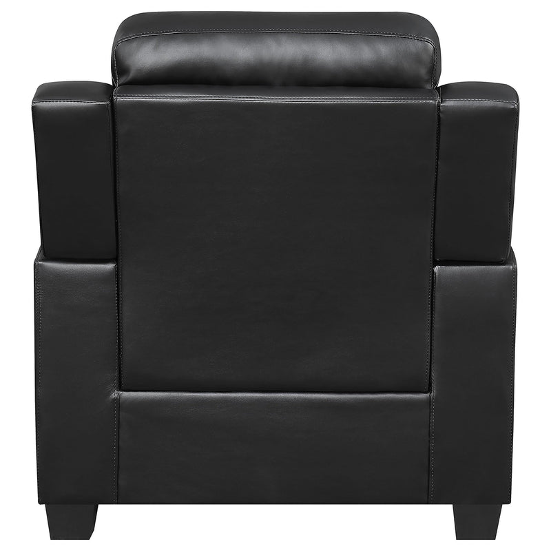 Finley 3-piece Upholstered Padded Arm Tufted Sofa Set Black - 506551-S3