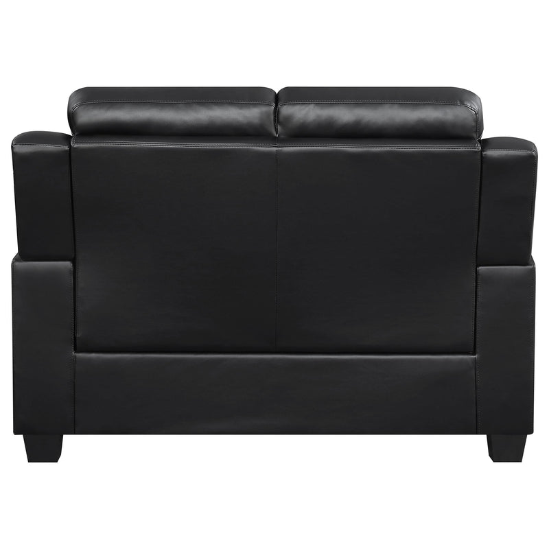 Finley 3-piece Upholstered Padded Arm Tufted Sofa Set Black - 506551-S3