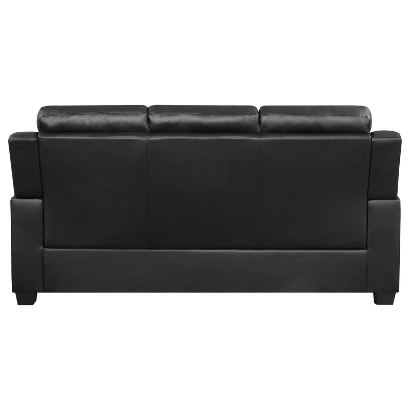 Finley Upholstered Padded Arm Tufted Sofa Black - 506551
