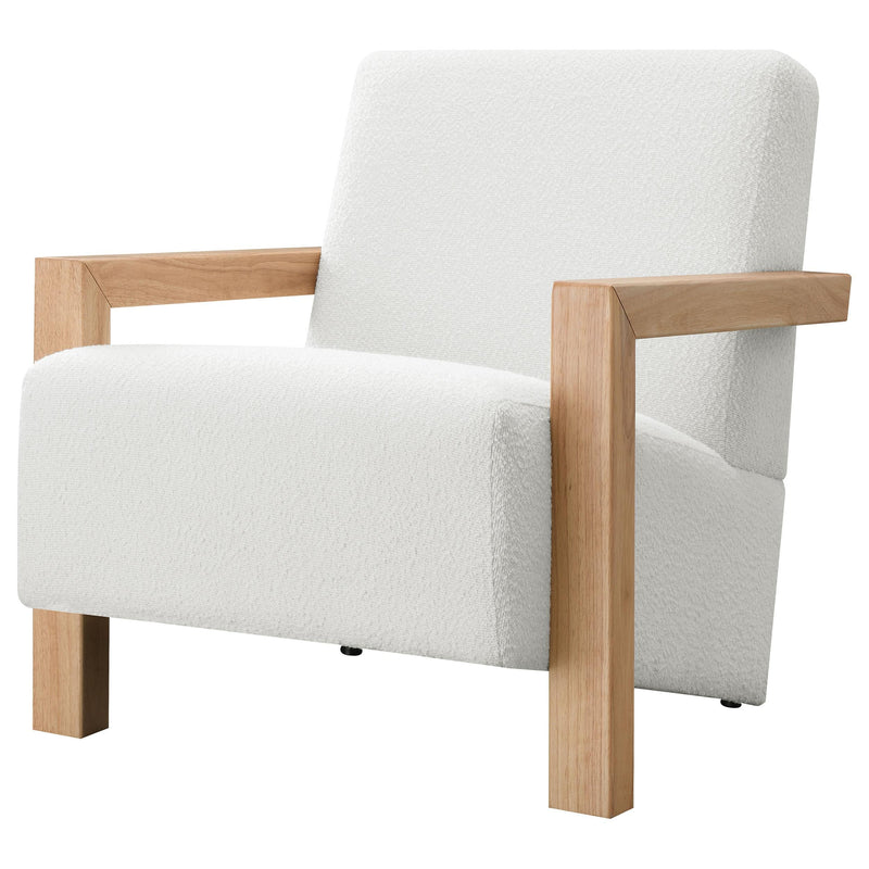 Fitzroy Boucle Upholstered Accent Arm Chair Ivory - 903094