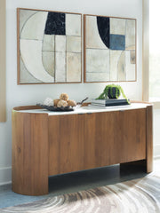 Fitzroy Brown/White Accent Cabinet - A4000688