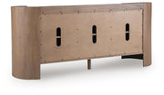 Fitzroy Brown/White Accent Cabinet - A4000688