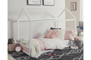 Flannibrook White Twin House Bed Frame - B082-261 - Lara Furniture