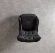 Florence Black Velvet Sofa 88" & Loveseat 64" - FLORENCEBLACK-SL