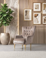 Florence Coffee Velvet Sofa 88" & Loveseat 64" - FLORENCECOF-SL