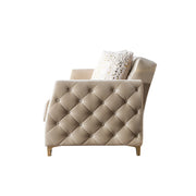 Florence Ivory Velvet Sofa 88" & Loveseat 64" - FLORENCEIVORY-SL