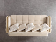 Florence Ivory Velvet Sofabed 88" - FLORENCEIVORY-S