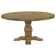 Florence Round 60-inch Wood Dining Table Rustic Honey - 180200