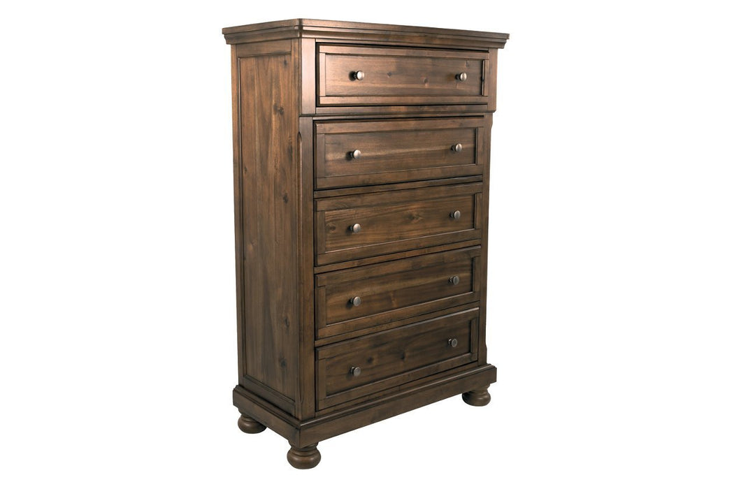 Flynnter Medium Brown Chest of Drawers - Gate FurnitureChest