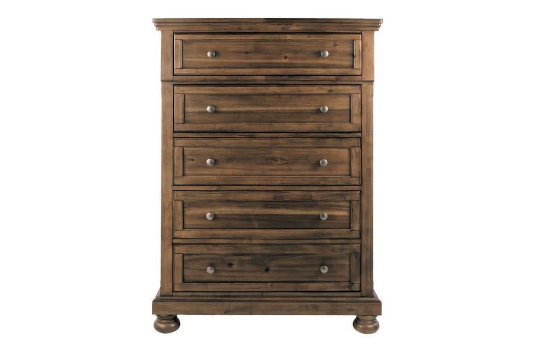 Flynnter Medium Brown Chest of Drawers - Gate FurnitureChest