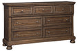 Flynnter Medium Brown Dresser - Gate FurnitureDresser