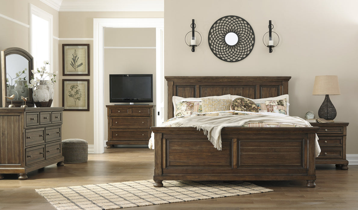Flynnter Medium Brown Panel Bedroom Set - Gate FurnitureBedroom Set