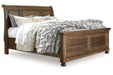 Flynnter Medium Brown Queen Sleigh Bed - Gate FurnitureQueen Bed