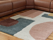 Flynnwick Cream/Pink/Gray Large Rug - R407181