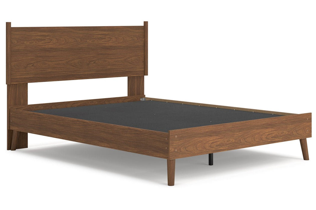 Fordmont Cognac Queen Panel Bed - Gate FurnitureQueen Bed